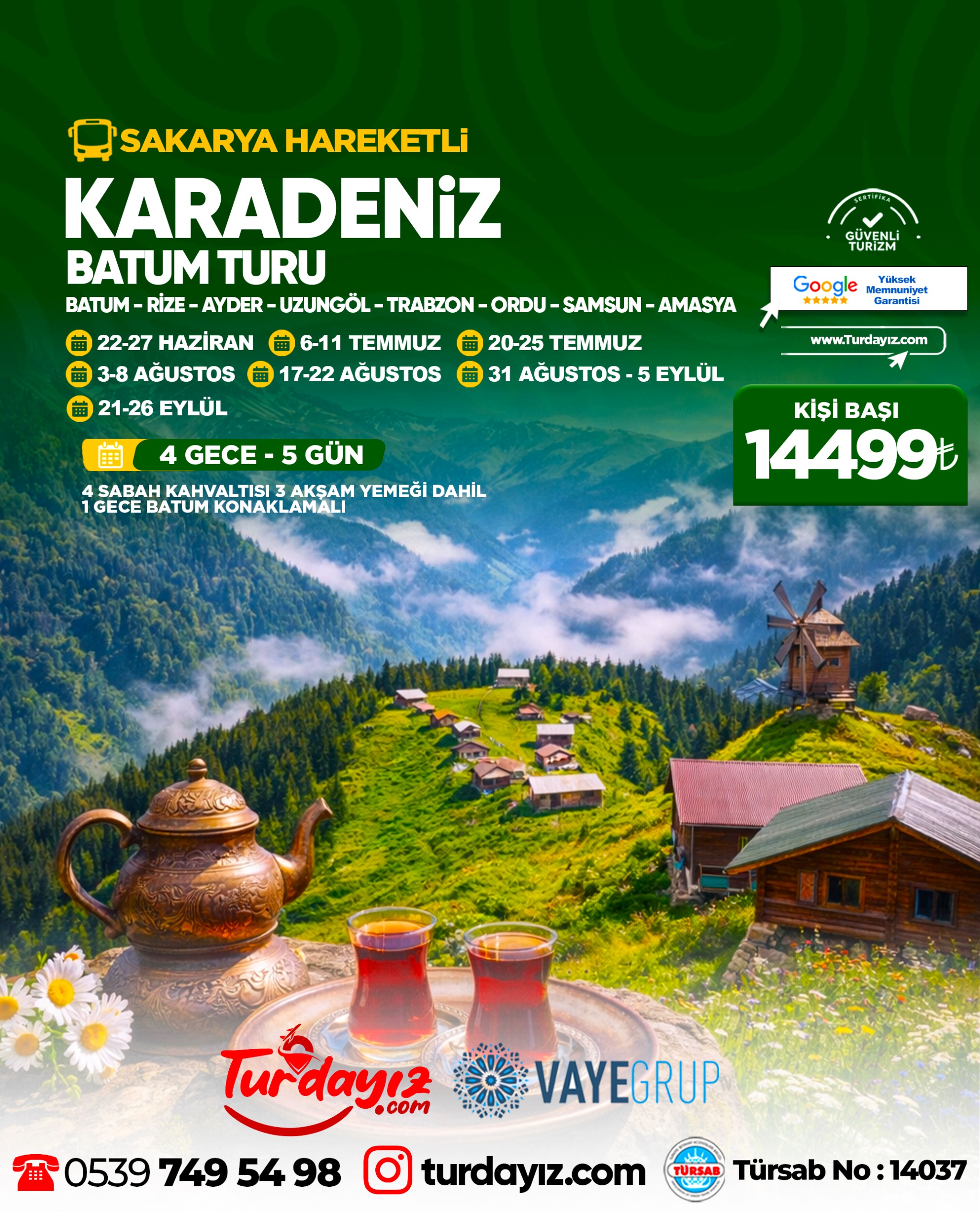 KARADENİZ & BATUM TURU
