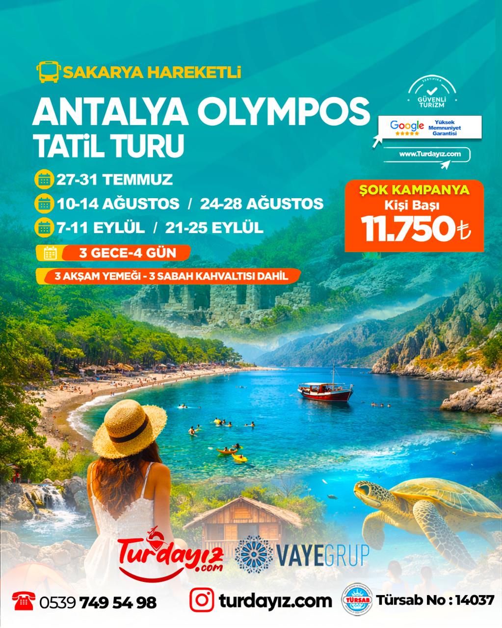ANTALYA OLYMPOS TATİL TURU 