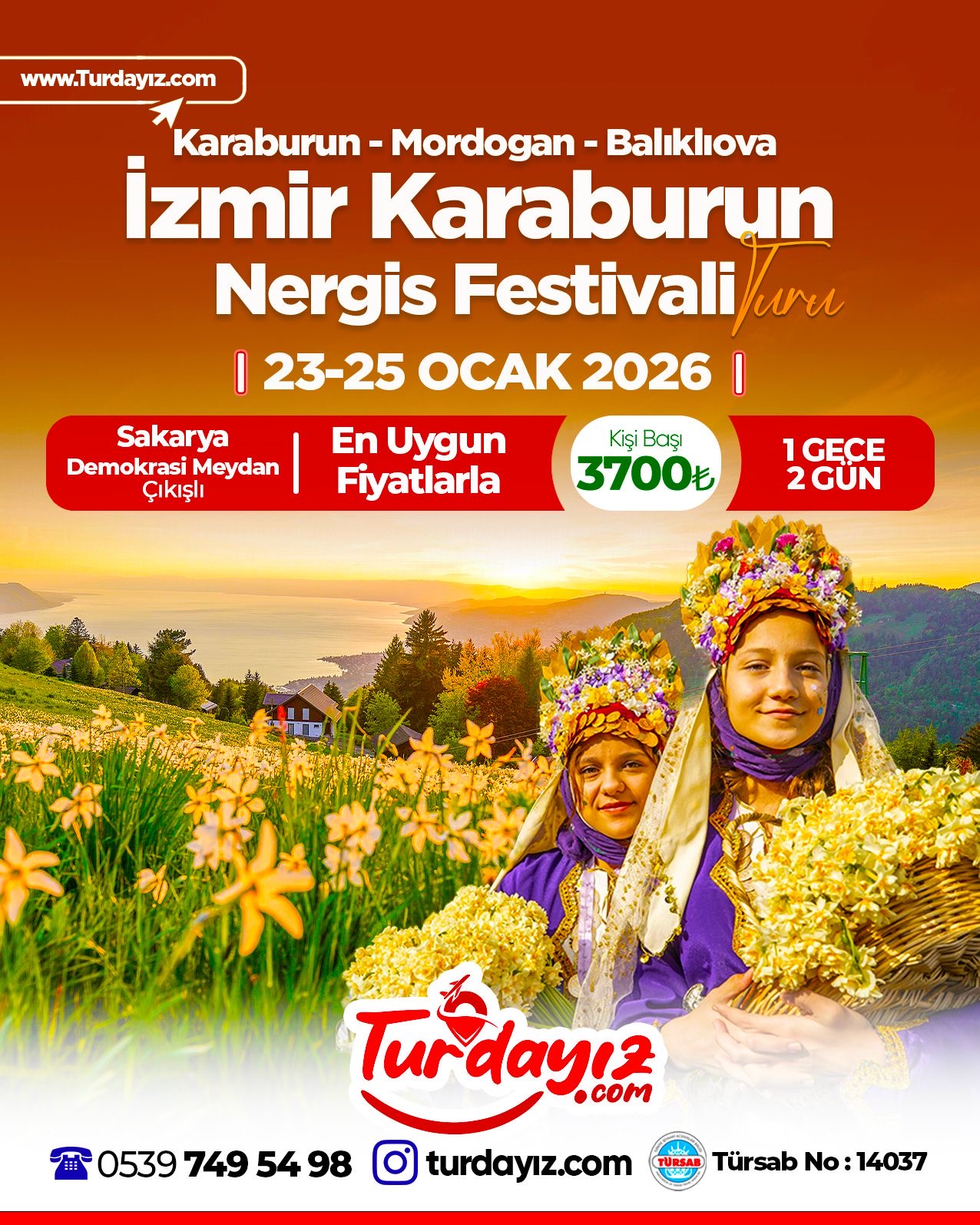 Nergis Çiçeği festival turu