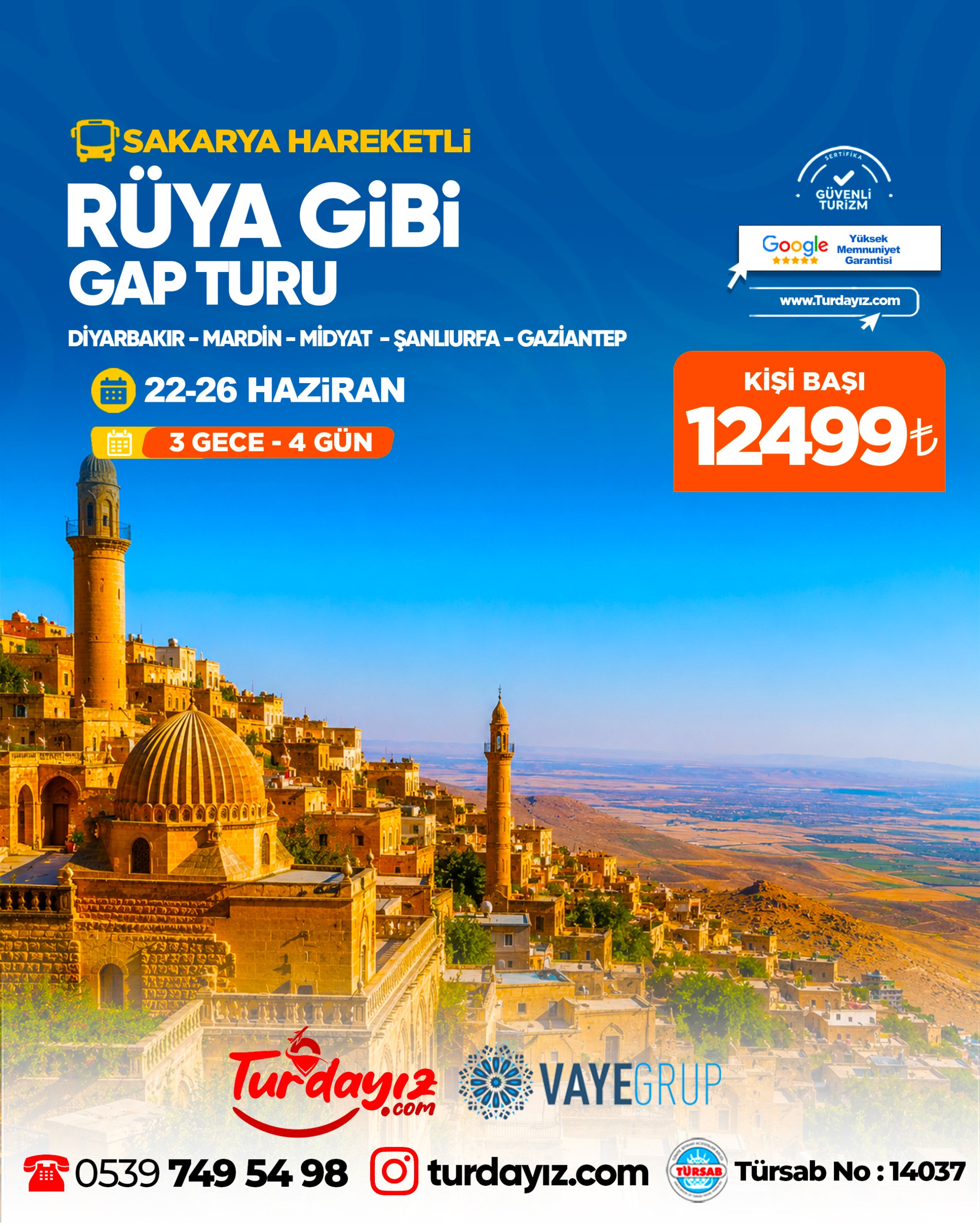 RÜYA GİBİ GAP TURU